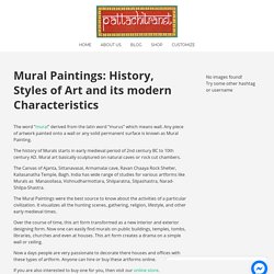 Mural Painting- Artform that enlightened the walls.