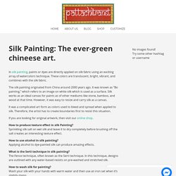 Silk Painting: The ever-green chineese art. - Pattachitra