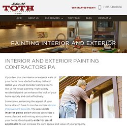 Interior and Exterior Painting Contractor Montgomery County PA