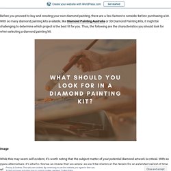 What Should You Look for in a Diamond Painting Kit? ￼ – createloveshare