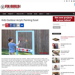 Kids Outdoor Acrylic Painting Easel