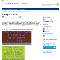 Painting by Numbers - Microsoft Malware Protection Center