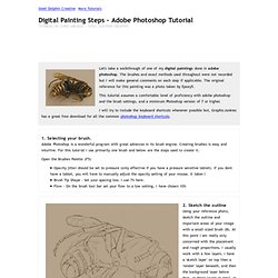 Digital Painting Steps - Adobe Photoshop Tutorial