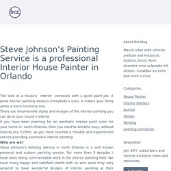 Steve Johnson’s Painting Service is a professional Interior House Painter in Orlando