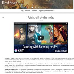 Painting with blending modes