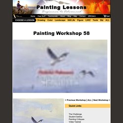 Online Painting Workshop 58 Seagulls