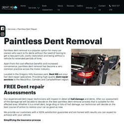 Paintless Dent Removal Narellan