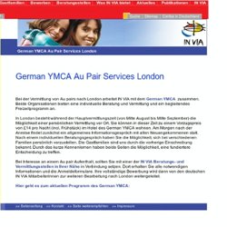 IN VIA - Au Pair - German YMCA Au Pair Services London