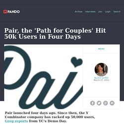 Pair, the ‘Path for Couples’ Hit 50k Users in Four Days