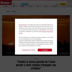 "Feindre la nature paisible de l’islam permet à cette religion d'échapper aux critiques"