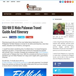 5D/4N El Nido Palawan Travel Guide and Itinerary