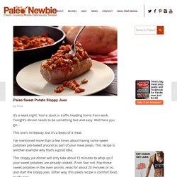 Paleo Sweet Potato Sloppy Joes