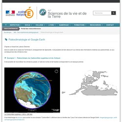 Paléoclimatologie et Google Earth