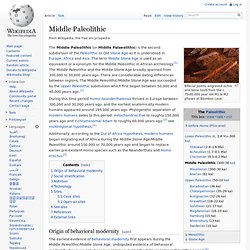 Middle Paleolithic