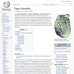 Upper Paleolithic