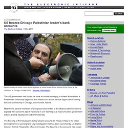 US freezes Chicago Palestinian leader's bank accounts