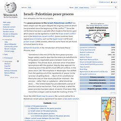 Israeli–Palestinian peace process