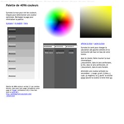 Palette de 4096 couleurs version 2.1