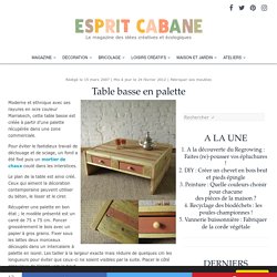 Table basse en palette