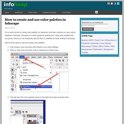 How to create and use color palettes in Inkscape - InfoHeap