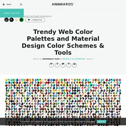 Trendy Web Color Palettes and Material Design Color Schemes & Tools