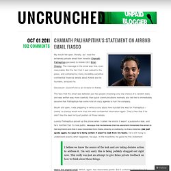 Chamath Palihapitiya’s Statement On Airbnb Email Fiasco « UNCRUNCHED