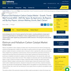 Platinum And Palladium Carbon Catalyst Market - Growth, Trends And Forecast (2021 - 2026) By Types, By Application, By Regions And By Key Players: Johnson Matthey, Evonik, Basf, Clariant