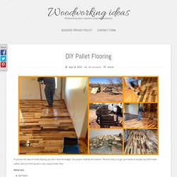 DIY Pallet Flooring