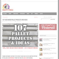 107 Used Wood Pallet Projects and Ideas - Snappy Pixels