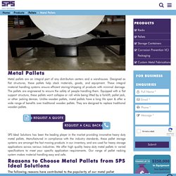 Custom Metal Pallet - SPS Ideal Solutions