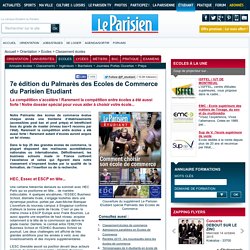 7e édition du Palmarès des Ecoles de Commerce du Parisien Etudiant - Classement écoles - Ecoles