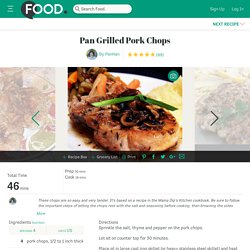 Pan Grilled Pork Chops Recipe