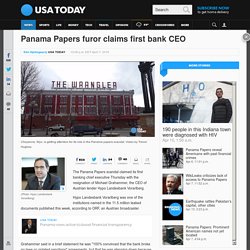 Panama Papers furor claims first bank CEO