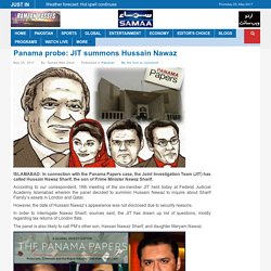 Panama probe: JIT summons Hussain Nawaz