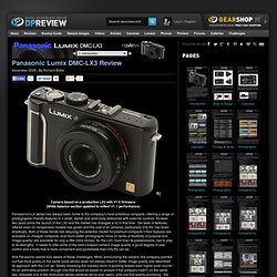 Panasonic Lumix DMC-LX3 Review: 1. Introduction