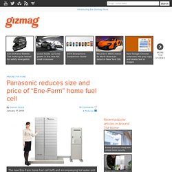 Panasonic reduces size and price of “Ene-Farm” home fuel cell