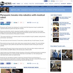 Panasonic breaks into robotics with medical robot