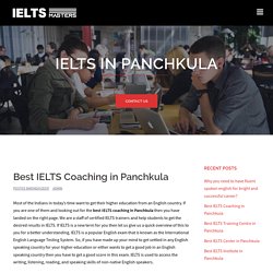 Best IELTS Training Insitute in Panchkula