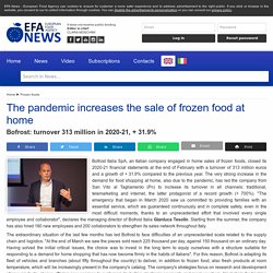 EFA NEWS 10/03/21 The pandemic increases the sale of frozen food at home