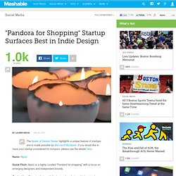 "Pandora for Shopping" Startup Surfaces Best in Indie Design