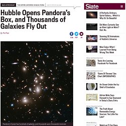 Pandora's Cluster: Hubble image reveals thousands of galaxies.