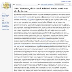 Buku Panduan Quickie untuk Sukses di Kasino Area Poker On the internet - Remote Wiki