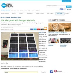 How to Make Inexpensive DIY Home-Built Solar Panels with Damaged Solar Cells from Ebay