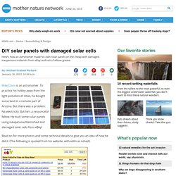 How to Make Inexpensive DIY Home-Built Solar Panels with Damaged Solar Cells from Ebay