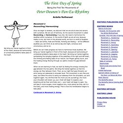 Paneurhythmy Movement 2: Reconciling / Harmonizing