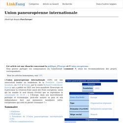 Union paneuropéenne internationale - fr.LinkFang.org