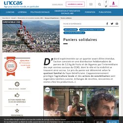 Paniers solidaires du CCAS à Grenoble - UNCCAS