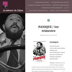 PANIQUE / 1er trimestre – Académie de Dijon