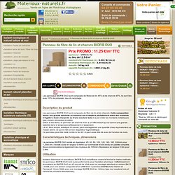Panneau de fibre de lin BIOFIB DUO - Vente de matériaux naturels et écologiques
