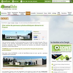 Une usine de panneaux photovoltaïques démarre en France